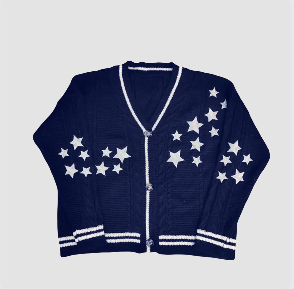 Midnight Blue Starry Cardigan