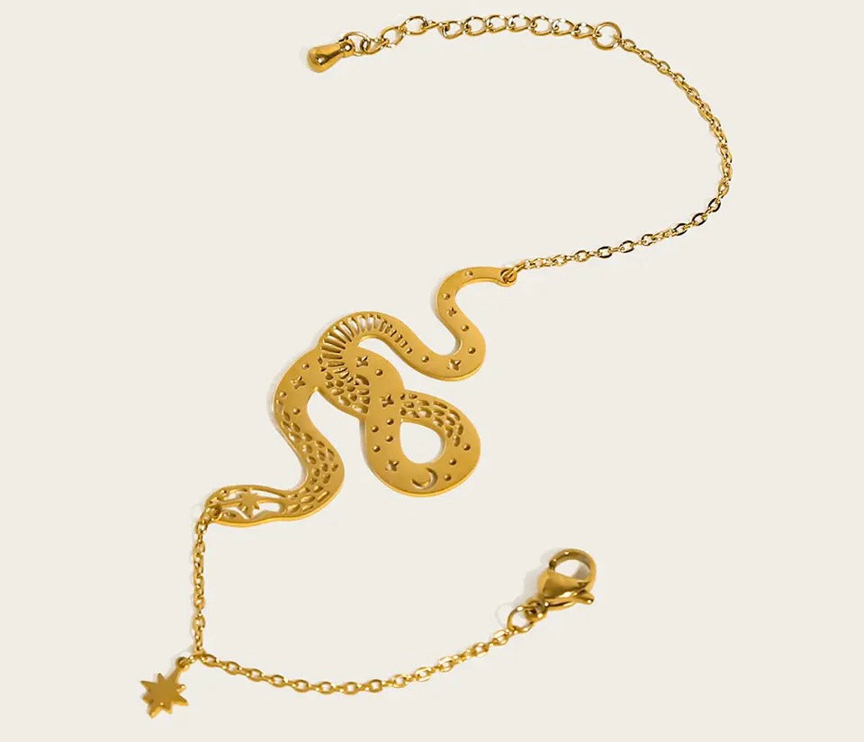 Celestial Gold Serpent - Bracelet