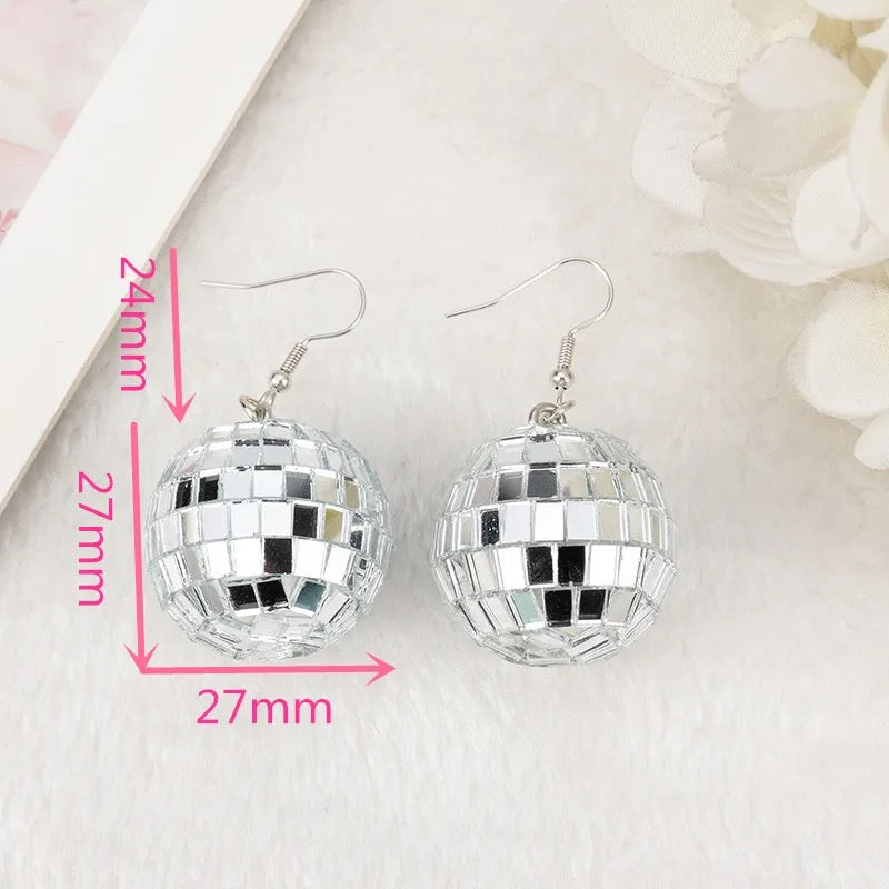 Mirrorball Drop Earrings