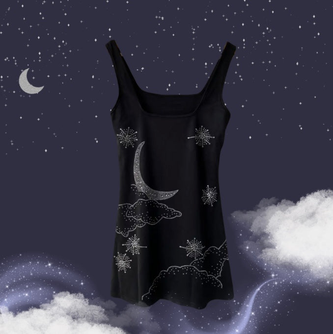 Midnight Moon Dress – Ari Embroidery Studio