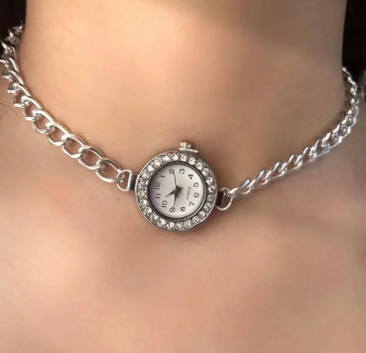 Tortured Poet Clock Necklace