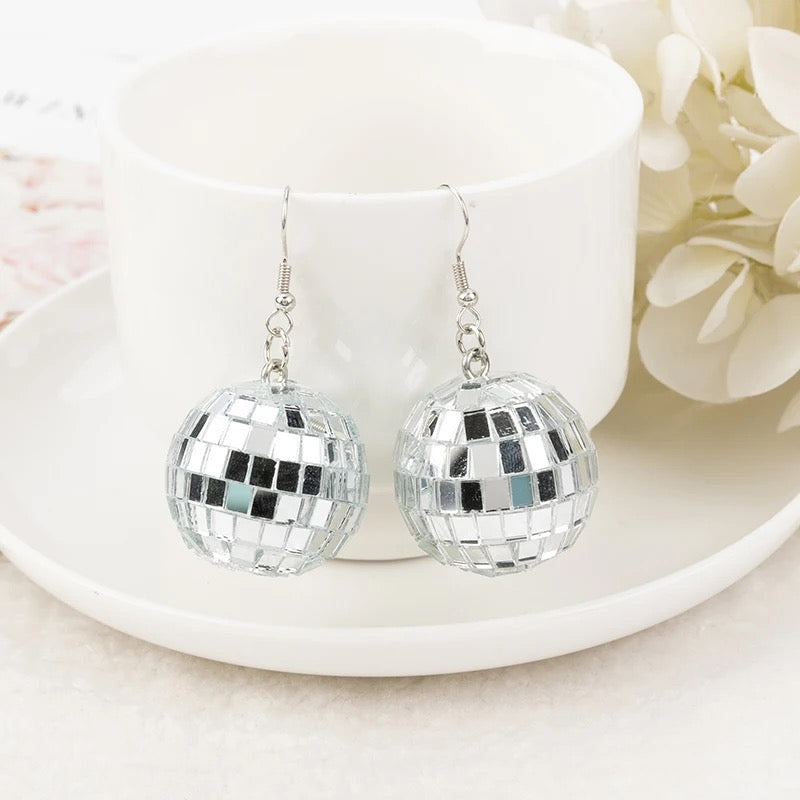 Mirrorball Drop Earrings
