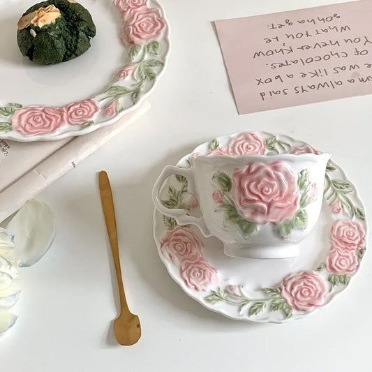 Garden Tea Party Cup and Saucer Set