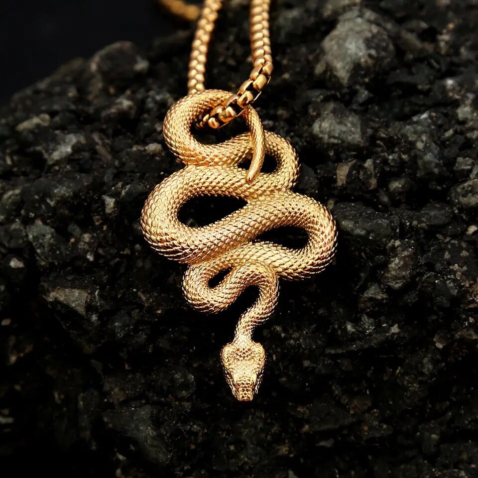 Gilded Serpent Necklace
