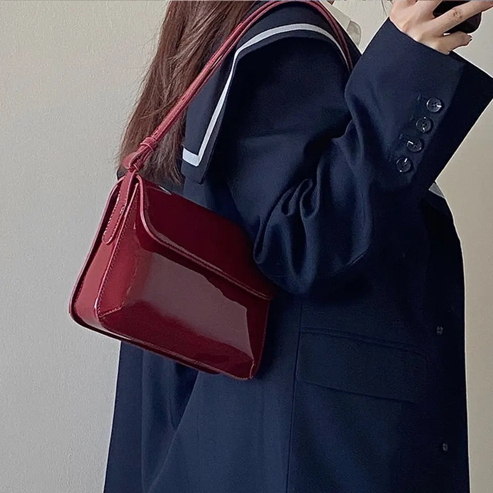 Red Glossy handbag