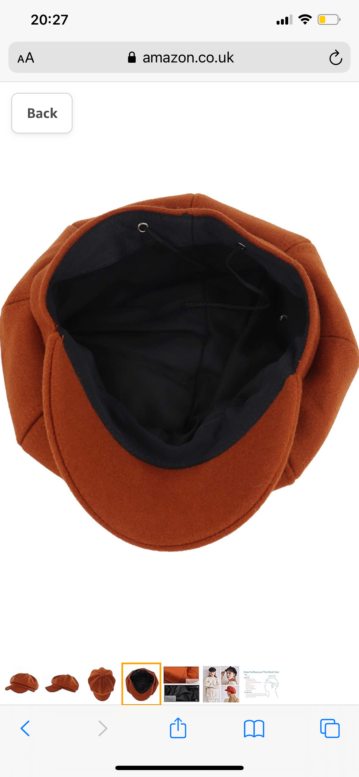 Gorra estilo pescador roja