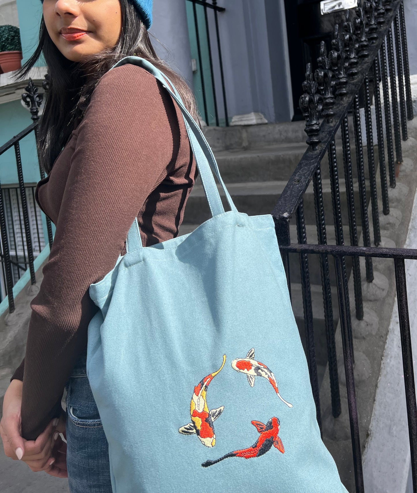 Koi Fish Tote Bag