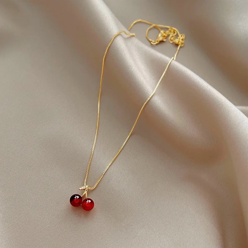 Cherry Lips Necklace