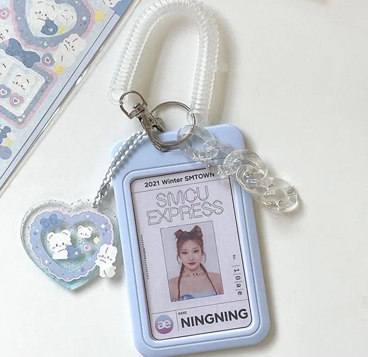 Photo Card Holder Keychain