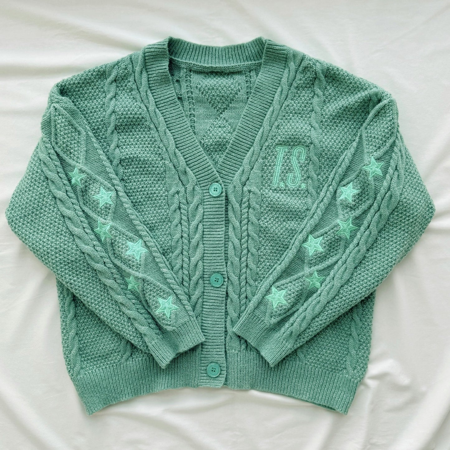12 Star Turquoise Showgirl Cardigan