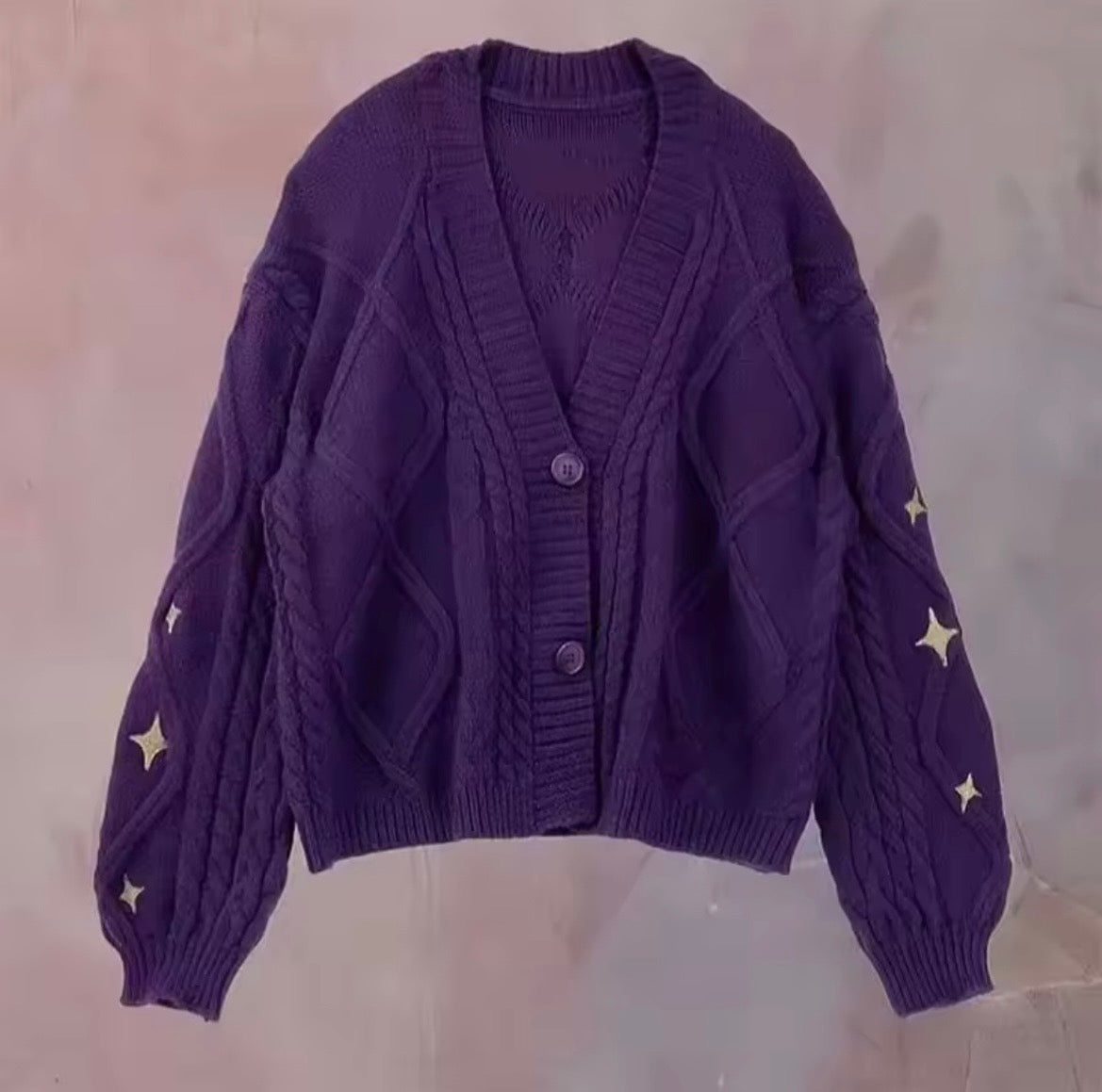 Starry Purple Cardigan