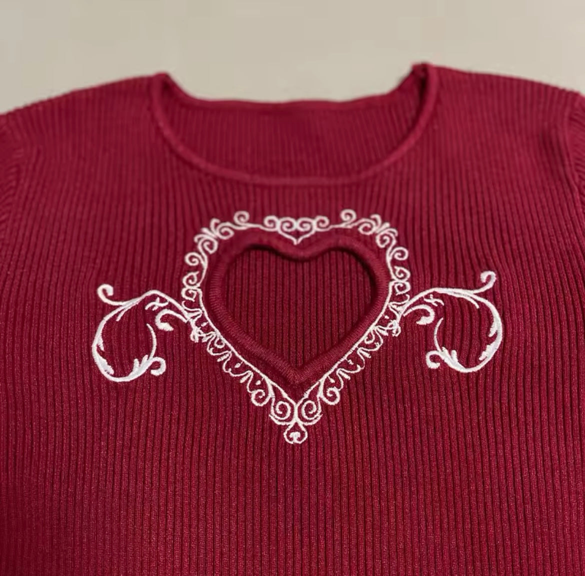 Sabrina’s Sweater - Burgundy Red