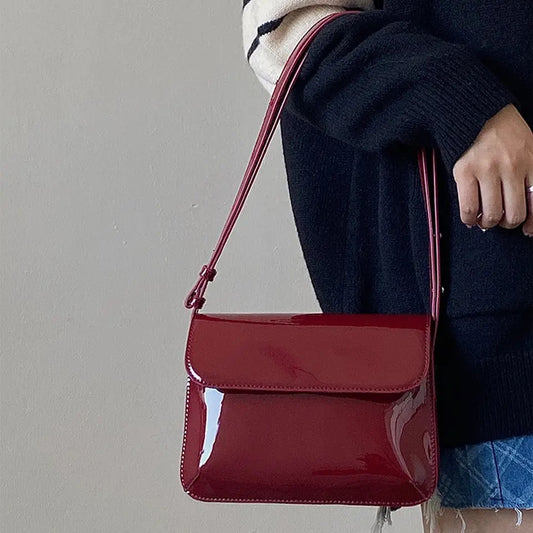 Red Glossy handbag
