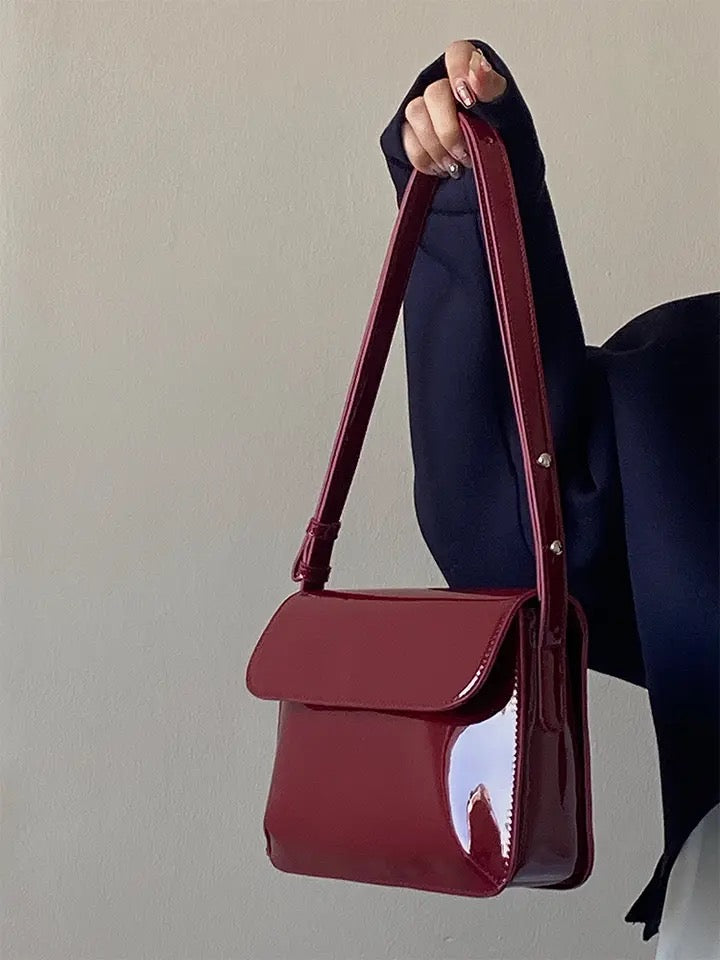 Red Glossy handbag