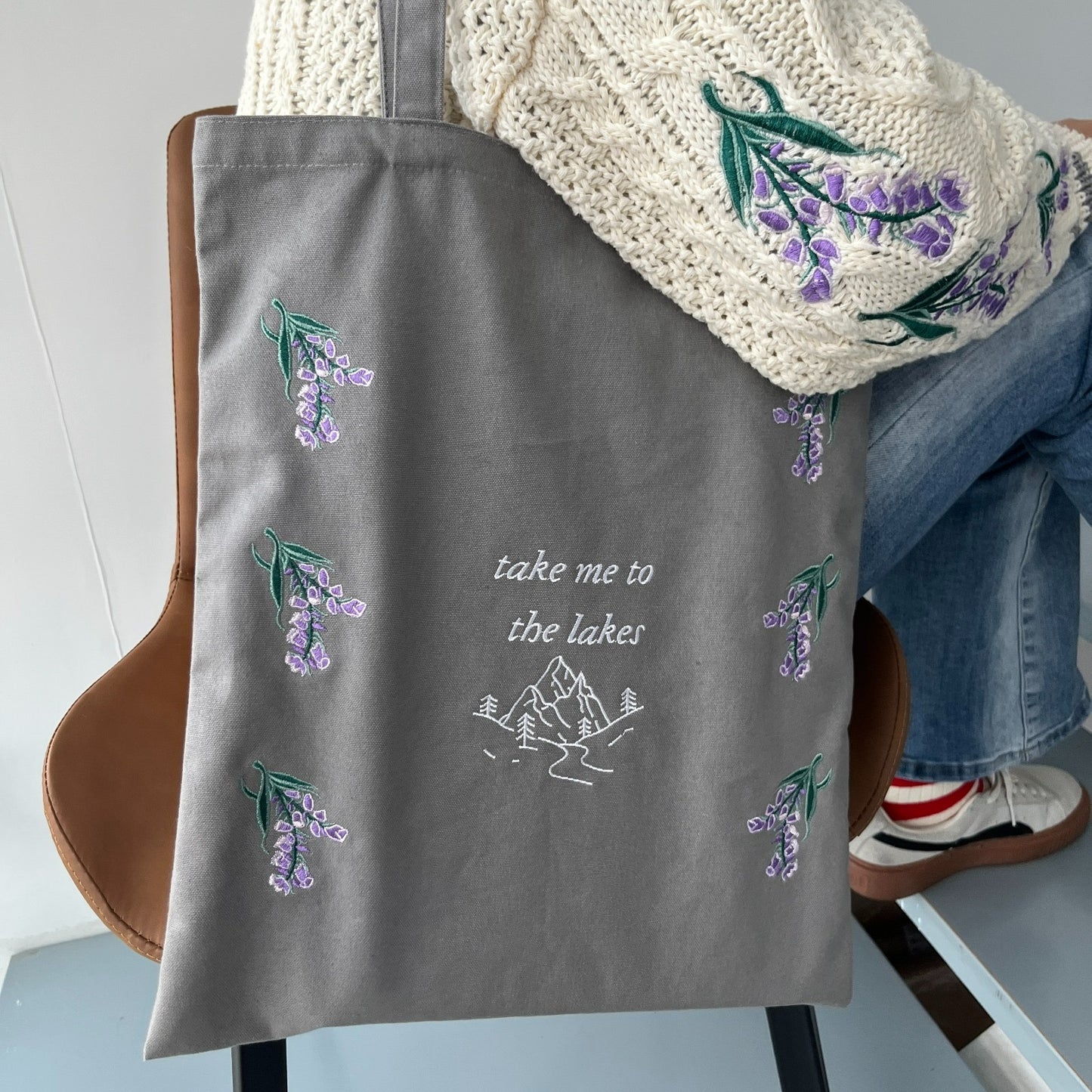 The Lakes Tote Bag - Dark Grey