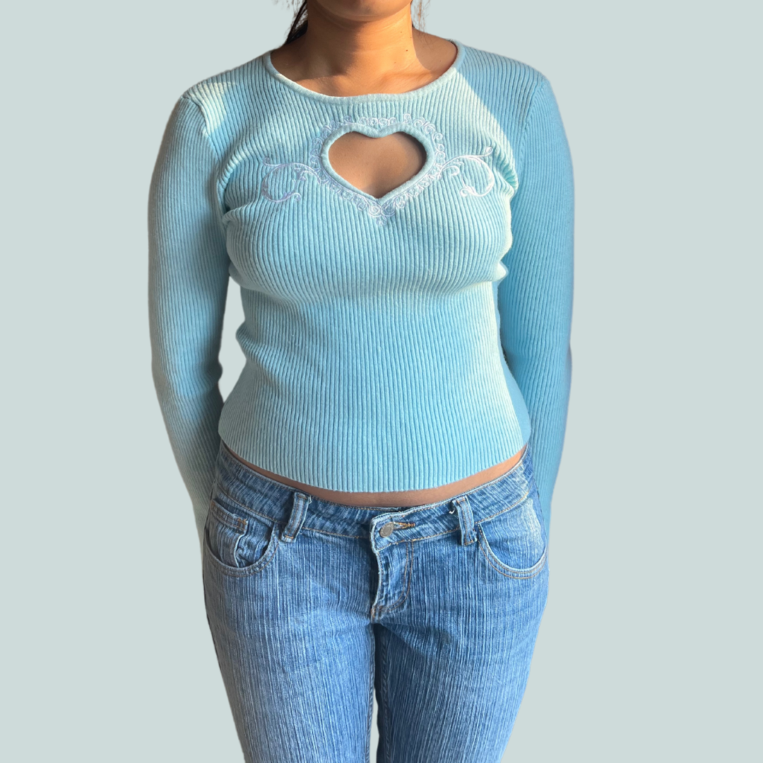 Pastel Blue Sabrina’s Sweater