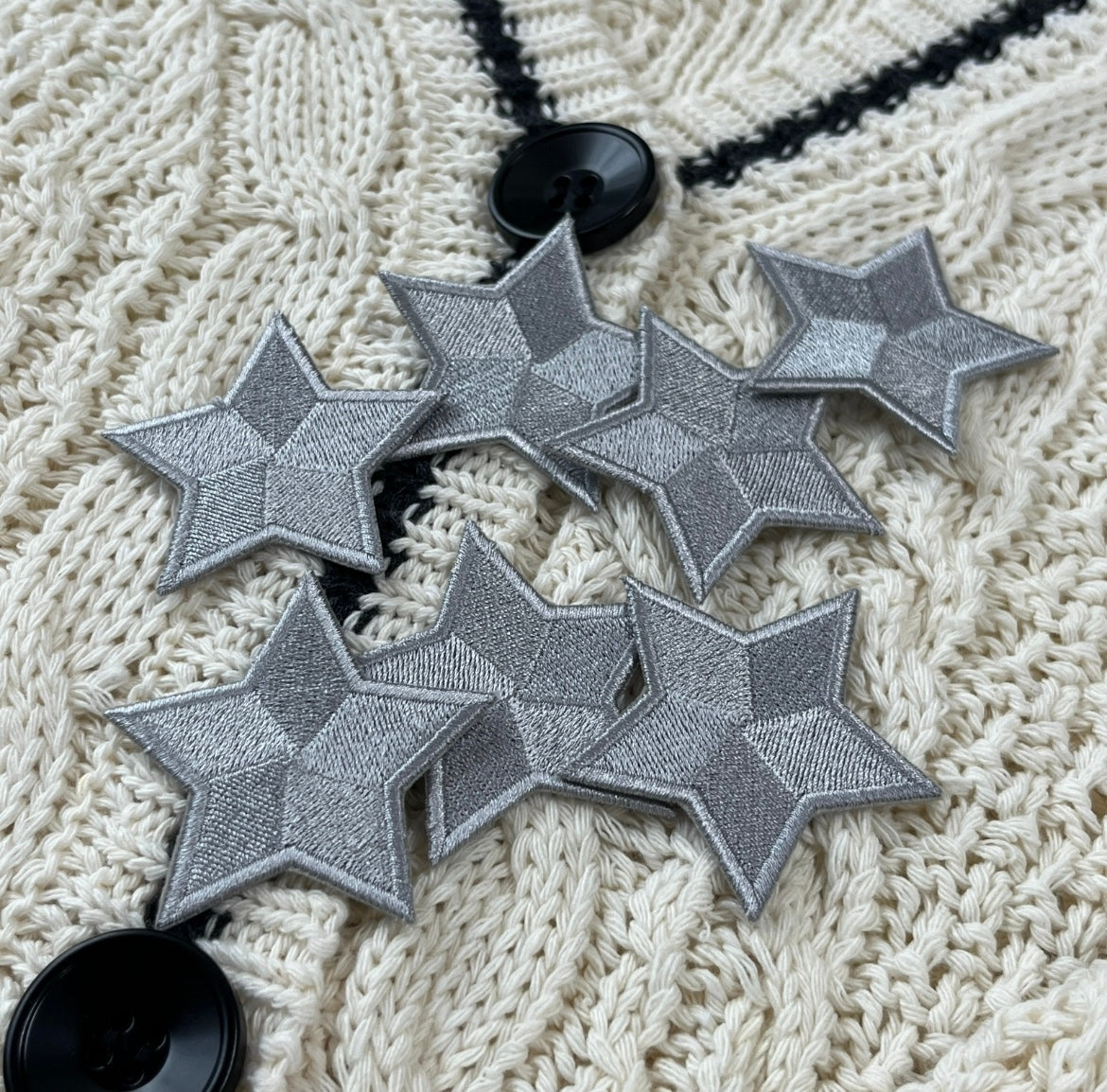 DIY Star Patch Cardigan