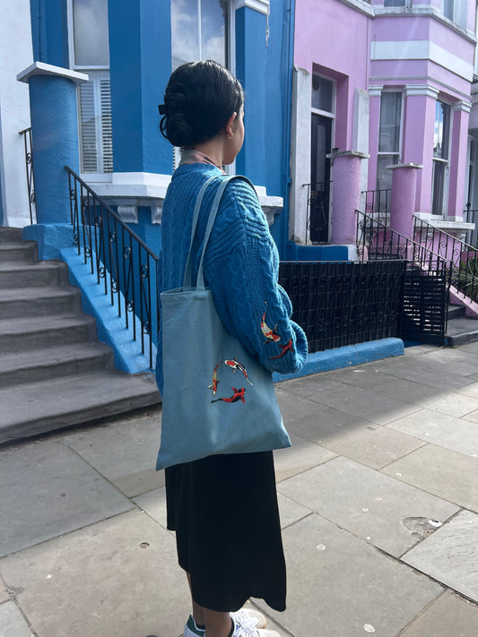 Koi Fish Tote Bag