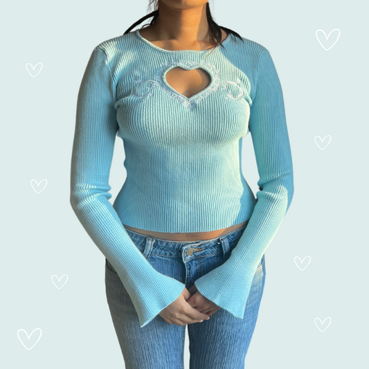 Pastel Blue Sabrina’s Sweater