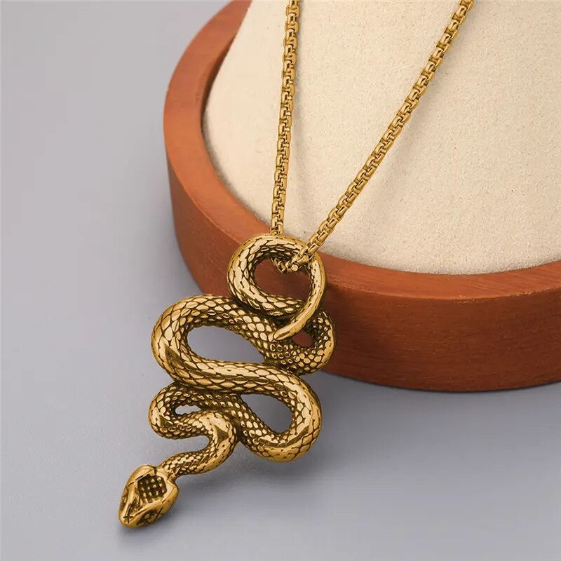 Gilded Serpent Necklace
