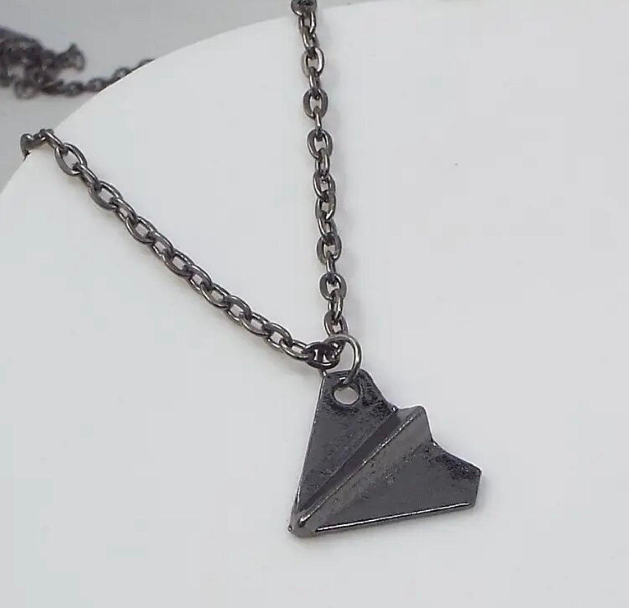 Paper Airplane Necklace