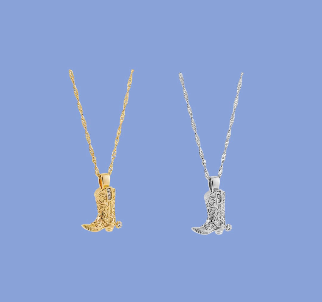 Cowgirl Boots Necklace