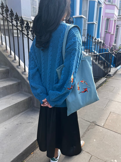 Koi Fish Tote Bag