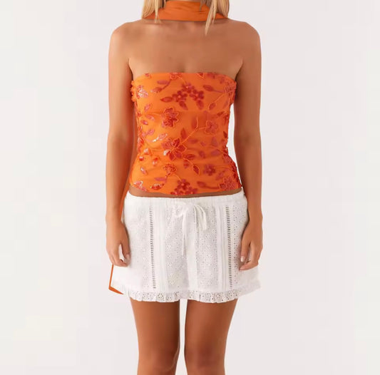 Showgirl Blouse - Orange