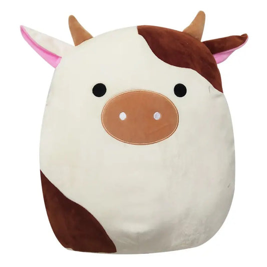Squishmallowing Brown Cow Plush Toy - Small